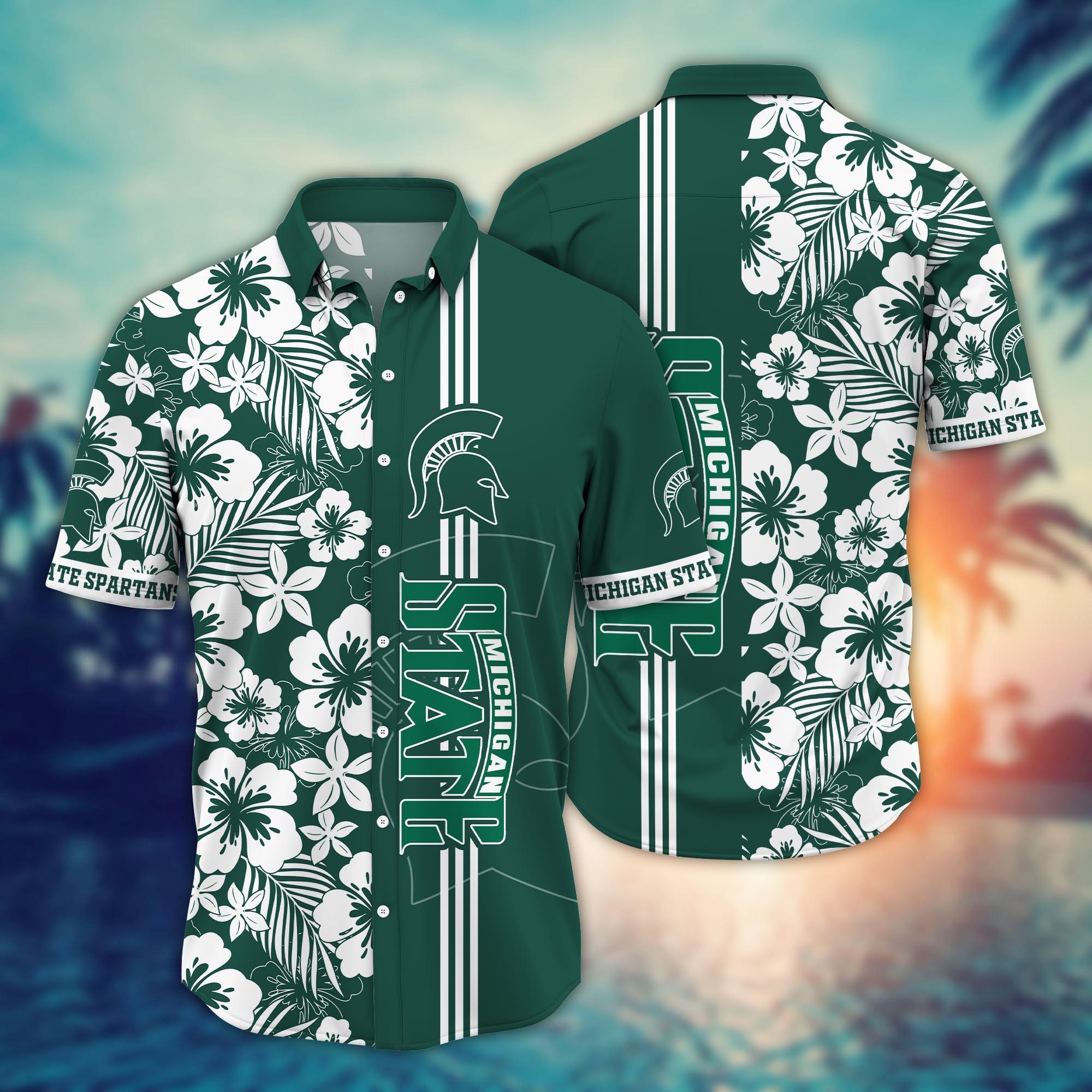 Michigan State Spartans NCAA Flower Hawaii Shirt For Fans Ver 20