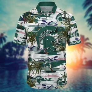 Michigan State Spartans NCAA Flower Hawaii Shirt For Fans Ver 21