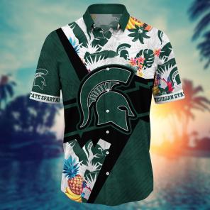 Michigan State Spartans NCAA Flower Hawaii Shirt For Fans Ver 22
