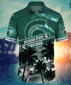 Michigan State Spartans NCAA Flower Hawaii Shirt For Fans Ver 23