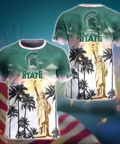 Michigan State Spartans NCAA Flower Hawaii Shirt For Fans Ver 24