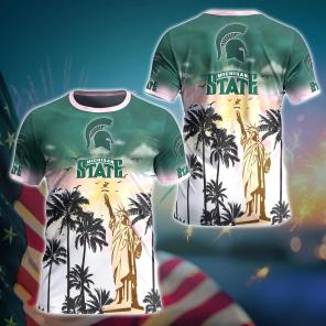 Michigan State Spartans NCAA Flower Hawaii Shirt For Fans Ver 24