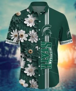 Michigan State Spartans NCAA Flower Hawaii Shirt For Fans Ver 27