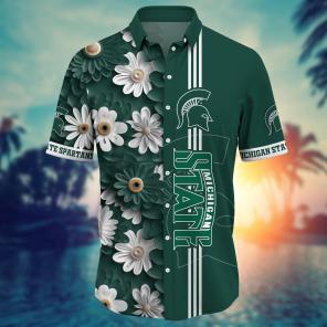 Michigan State Spartans NCAA Flower Hawaii Shirt For Fans Ver 27