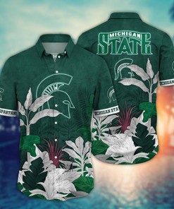Michigan State Spartans NCAA Flower Hawaii Shirt For Fans Ver 29