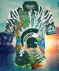 Michigan State Spartans NCAA Flower Hawaii Shirt For Fans Ver 3
