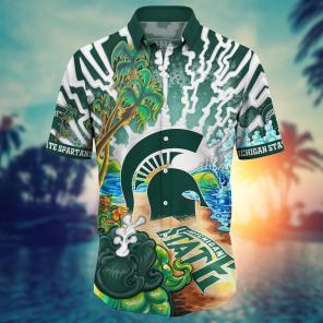 Michigan State Spartans NCAA Flower Hawaii Shirt For Fans Ver 3