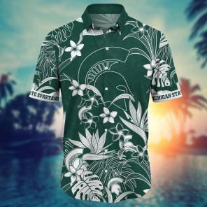 Michigan State Spartans NCAA Flower Hawaii Shirt For Fans Ver 30