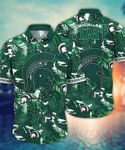 Michigan State Spartans NCAA Flower Hawaii Shirt For Fans Ver 32