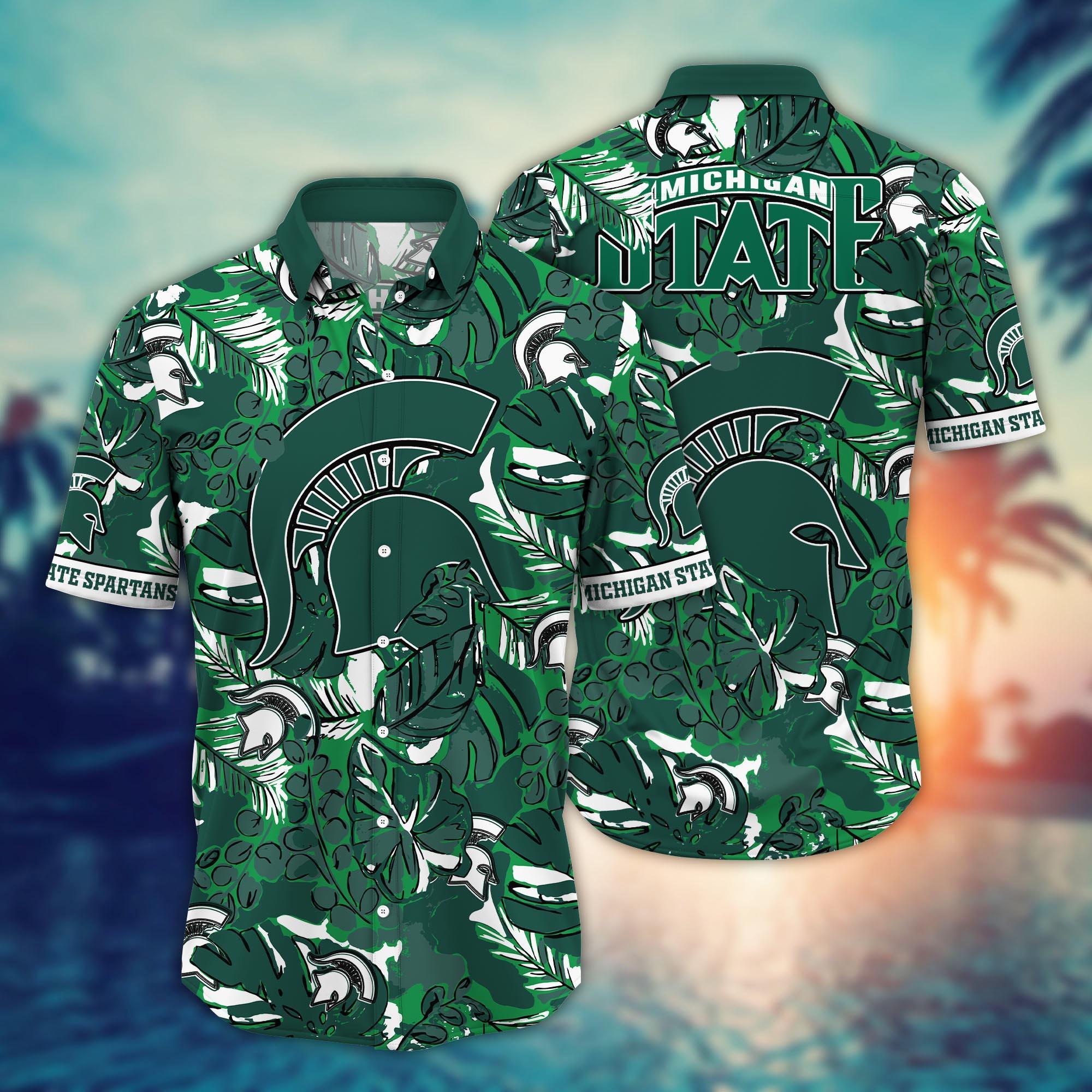 Michigan State Spartans NCAA Flower Hawaii Shirt For Fans Ver 32