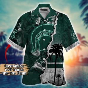Michigan State Spartans NCAA Flower Hawaii Shirt For Fans Ver 36