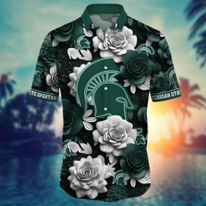 Michigan State Spartans NCAA Flower Hawaii Shirt For Fans Ver 37