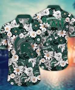 Michigan State Spartans NCAA Flower Hawaii Shirt For Fans Ver 4