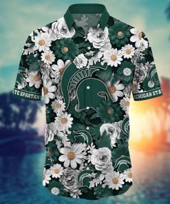 Michigan State Spartans NCAA Flower Hawaii Shirt For Fans Ver 4