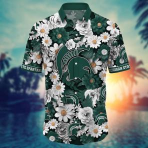 Michigan State Spartans NCAA Flower Hawaii Shirt For Fans Ver 4