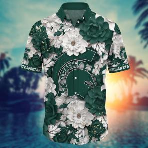 Michigan State Spartans NCAA Flower Hawaii Shirt For Fans Ver 9