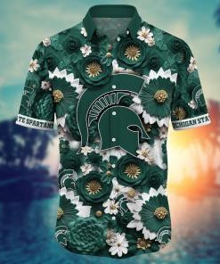 Michigan State Spartans NCAA Hawaiian Shirt for This Summer Customize Shirt Any Team