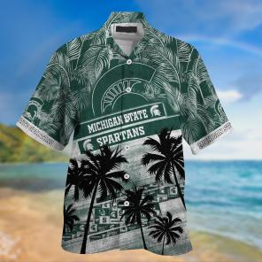 Michigan State Spartans NCAA Palm Tree Pattern Hawaii Shirt For Sports Fans