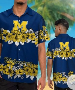 Michigan Wolverines Hawaiian Shirt - Perfect for Any Occasion.