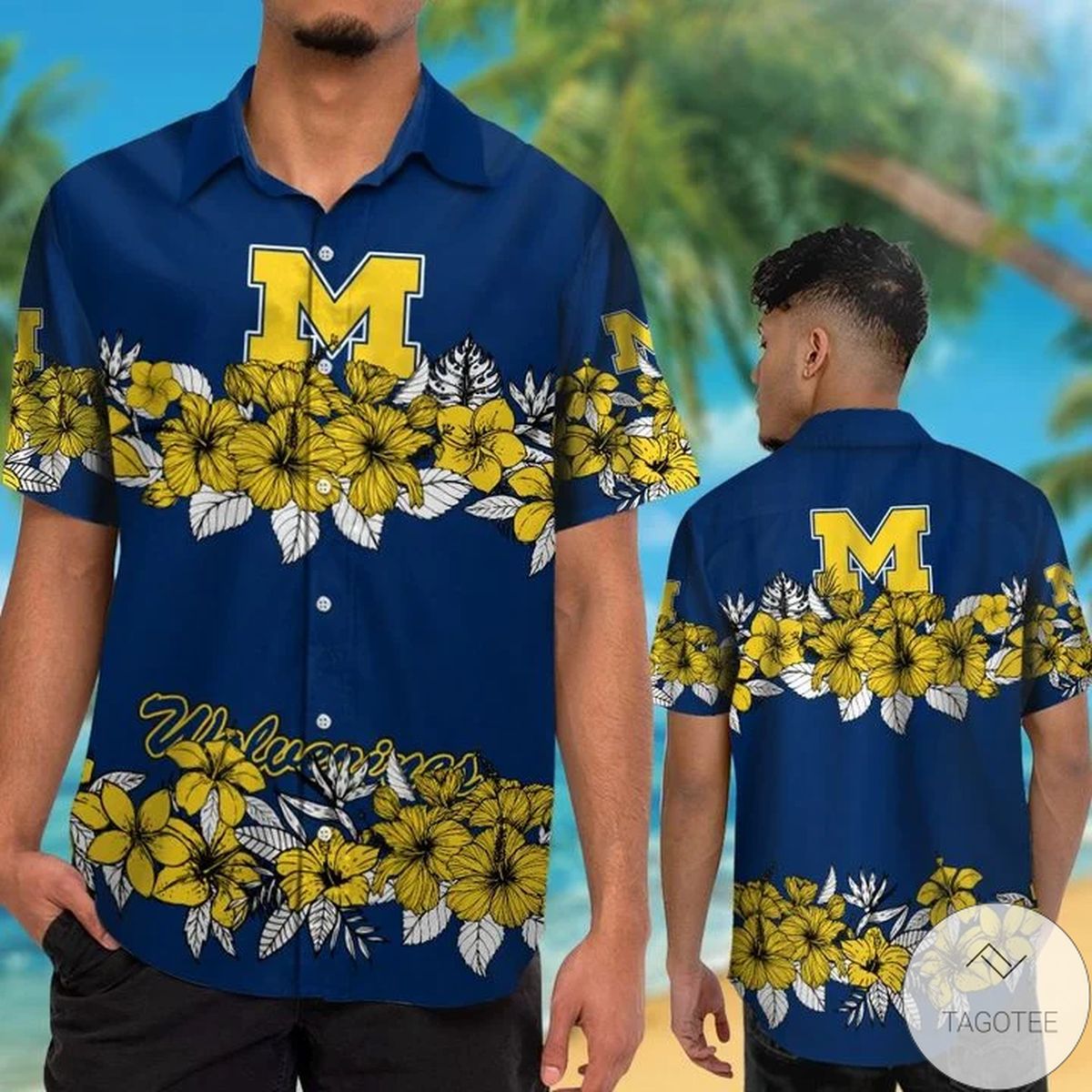 Michigan Wolverines Hawaiian Shirt - Perfect for Any Occasion.