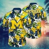 Michigan Wolverines NCAA Flower Hawaii Shirt For Fans Ver 1