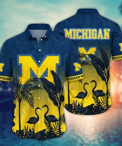 Michigan Wolverines NCAA Flower Hawaii Shirt For Fans Ver 12