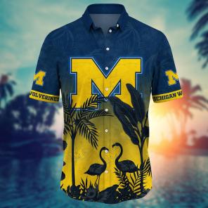 Michigan Wolverines NCAA Flower Hawaii Shirt For Fans Ver 12