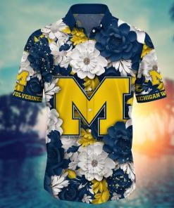 Michigan Wolverines NCAA Flower Hawaii Shirt For Fans Ver 13