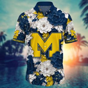 Michigan Wolverines NCAA Flower Hawaii Shirt For Fans Ver 13