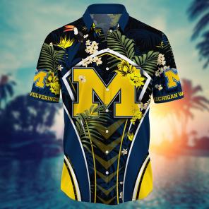 Michigan Wolverines NCAA Flower Hawaii Shirt For Fans Ver 14