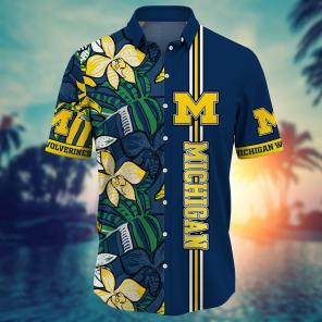 Michigan Wolverines NCAA Flower Hawaii Shirt For Fans Ver 15