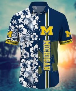 Michigan Wolverines NCAA Flower Hawaii Shirt For Fans Ver 18