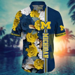 Michigan Wolverines NCAA Flower Hawaii Shirt For Fans Ver 23