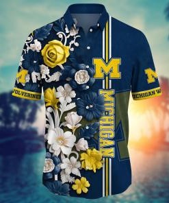 Michigan Wolverines NCAA Flower Hawaii Shirt For Fans Ver 25
