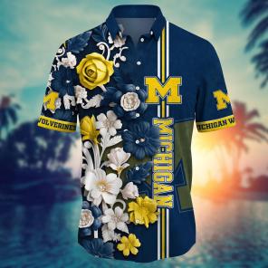 Michigan Wolverines NCAA Flower Hawaii Shirt For Fans Ver 25