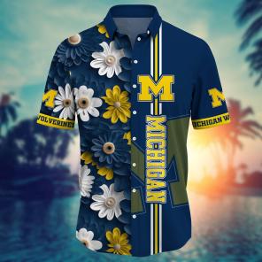Michigan Wolverines NCAA Flower Hawaii Shirt For Fans Ver 26