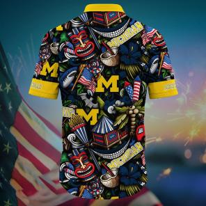 Michigan Wolverines NCAA Flower Hawaii Shirt For Fans Ver 27