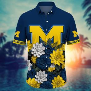 Michigan Wolverines NCAA Flower Hawaii Shirt For Fans Ver 28