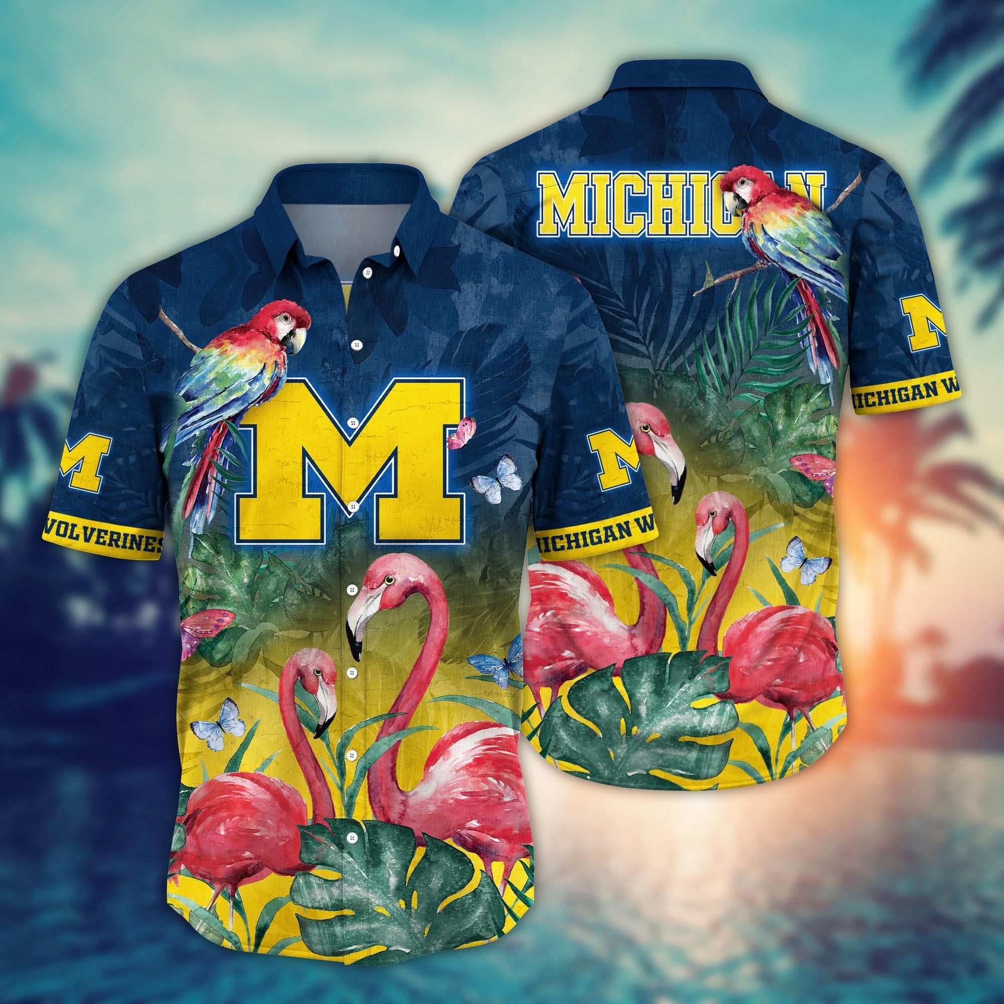 Michigan Wolverines NCAA Flower Hawaii Shirt For Fans Ver 29