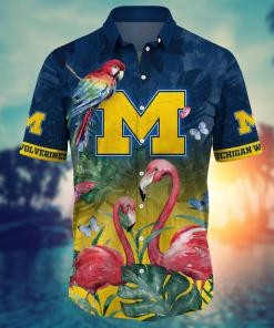 Michigan Wolverines NCAA Flower Hawaii Shirt For Fans Ver 29