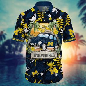 Michigan Wolverines NCAA Flower Hawaii Shirt For Fans Ver 3
