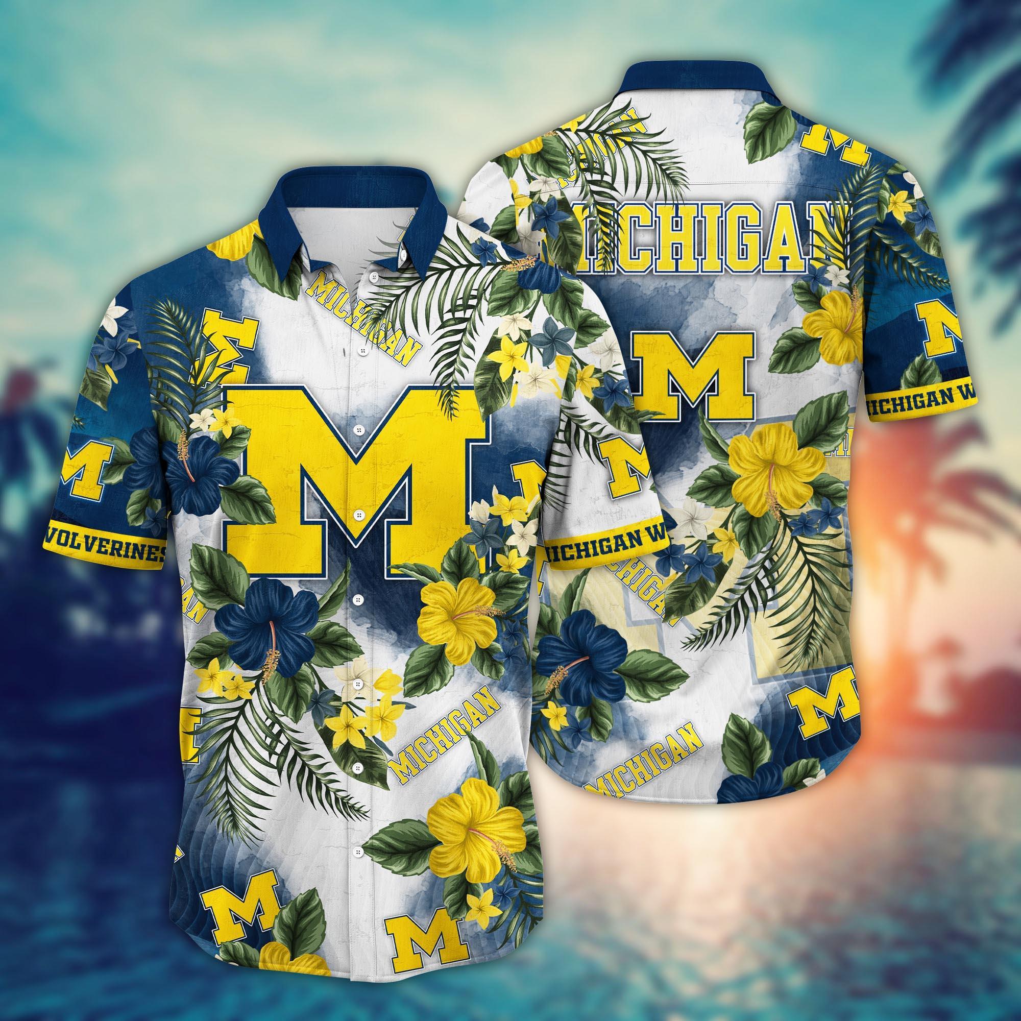 Michigan Wolverines NCAA Flower Hawaii Shirt For Fans Ver 30