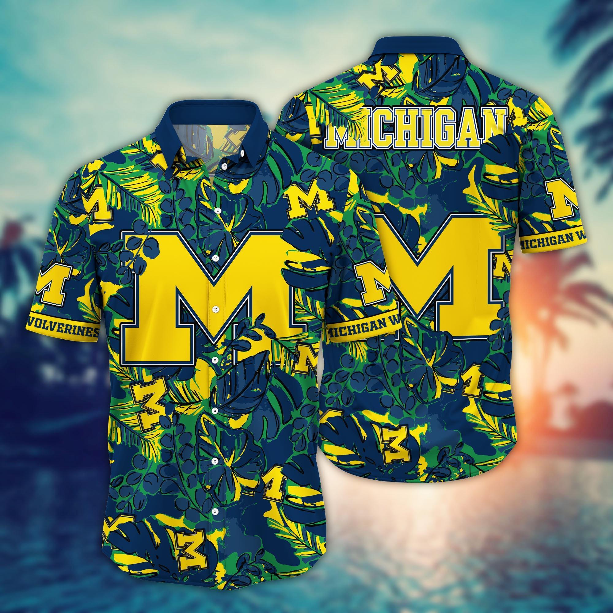 Michigan Wolverines NCAA Flower Hawaii Shirt For Fans Ver 31