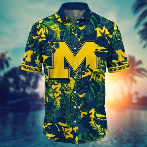 Michigan Wolverines NCAA Flower Hawaii Shirt For Fans Ver 31