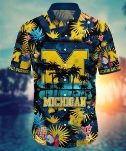 Michigan Wolverines NCAA Flower Hawaii Shirt For Fans Ver 34
