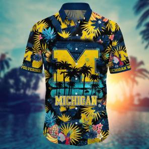 Michigan Wolverines NCAA Flower Hawaii Shirt For Fans Ver 34