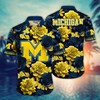 Michigan Wolverines NCAA Flower Hawaii Shirt For Fans Ver 37
