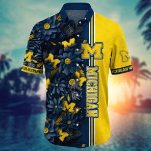 Michigan Wolverines NCAA Flower Hawaii Shirt For Fans Ver 5