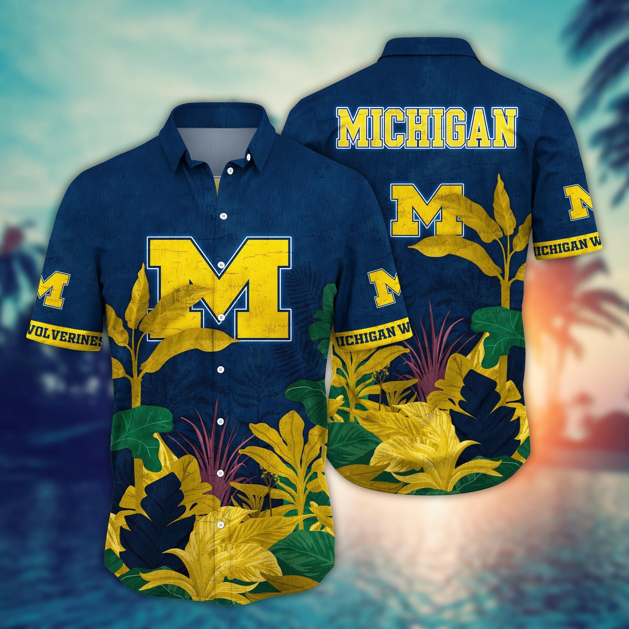 Michigan Wolverines NCAA Flower Hawaii Shirt For Fans Ver 6