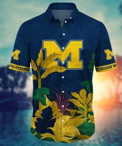 Michigan Wolverines NCAA Flower Hawaii Shirt For Fans Ver 6